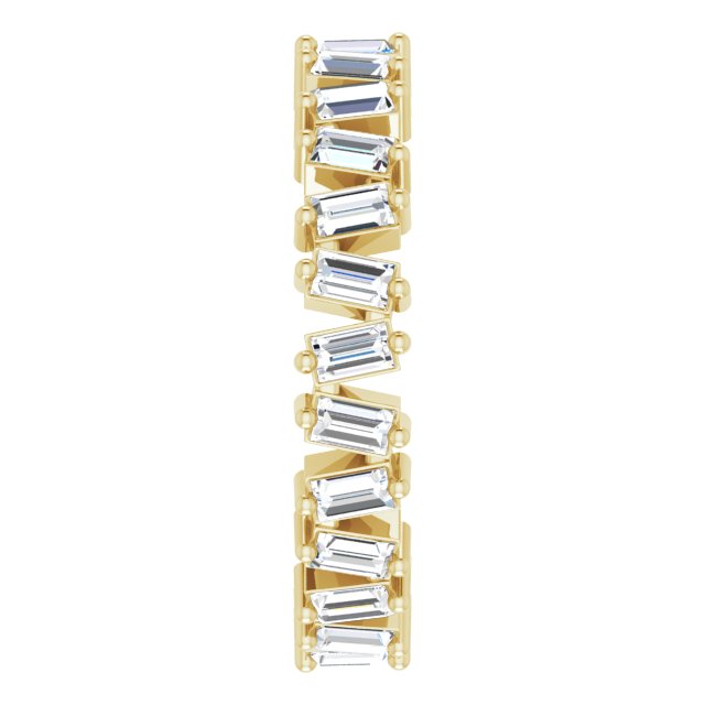 Natural Diamond Baguette Eternity Bend ring